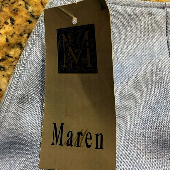 New Vintage Maren Light Blue Pencil Skirt - Fits Like 4/6 - Picture 11 of 11